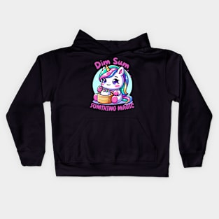 Dim sum unicorn Kids Hoodie